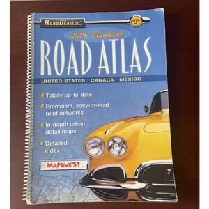 Vintage Road Master 2006 Large Scale Road Atlas - United States, Canada, Mexico
